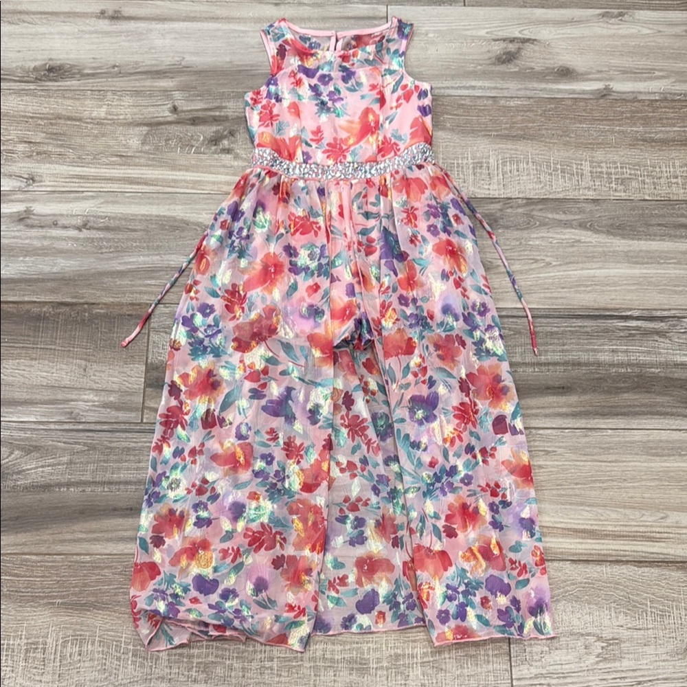 Floral Sleeveless Maxi Dress / Jumpsuit with built in romper